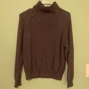 Chicwish Heart Elbow Patch Grey Sweater